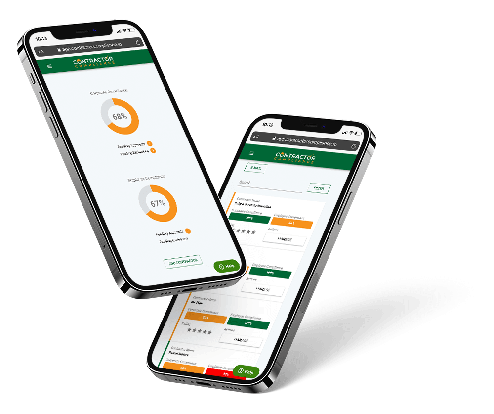 contractor compliance mobile
